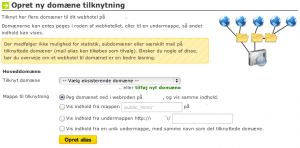 Unoeuro tilknyt domæne oversigt